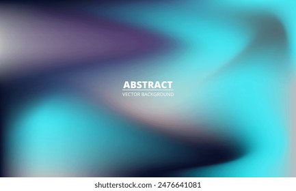 Bright blue and dark purple holographic background. Abstract violet and blue liquid gradient creative banner. Blurred soft blend color gradation minimalist background. Vector illustration.