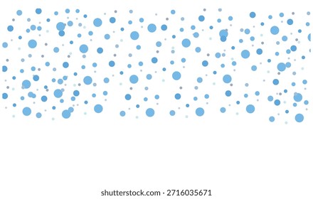 Padrão de confete azul brilhante pontilhado ideal para temas de design decorativos alegres