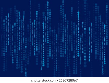 Líneas punteadas azules brillantes abstractas de fondo geométrico mínimo. Diseño de semitono de concepto de Vector