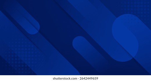 Fundo abstrato dinâmico azul brilhante com sombra suave linhas diagonais apresentação de negócios banner venda evento festa noturna