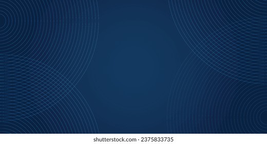 Fondo de vector abstracto dinámico azul brillante con líneas diagonales. 3d portada de banner de presentación de negocios para la fiesta de la noche del evento de ventas. Rápidamente muévanse en círculos gentiles.