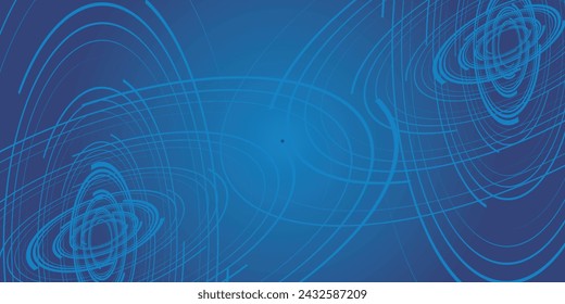 Bright blue dynamic abstract vector background with diagonal lines