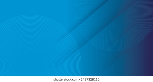 Bright blue dynamic abstract vector background with diagonal lines. 3d cover of business presentation banner for sale event night party. Fast moving soft circle wave line stripe decoration