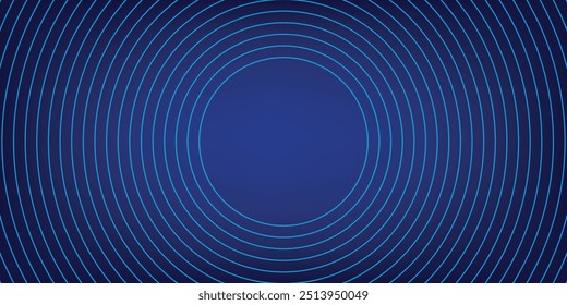 Bright blue dynamic abstract vector background with diagonal lines. 3d cover of business presentation banner for sale event night party. Fast moving soft circle wave line stripe decoration
