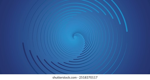 Fondo de Vector abstracto dinámico azul brillante con líneas diagonales. Cubierta 3D del Anuncio de presentación de negocios para la venta de eventos de fiesta nocturna. Decoración de rayas de línea de onda de círculo suave de movimiento rápido