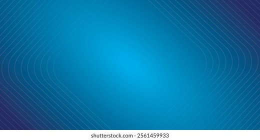 Bright blue dynamic abstract vector background with diagonal lines. 3d cover of business presentation banner for sale event night party. Fast moving soft circle wave line stripe decoration VECTOR