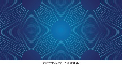 Bright blue dynamic abstract vector background with diagonal lines. 3d cover of business presentation banner for sale event night party. Fast moving soft circle wave line stripe decoration