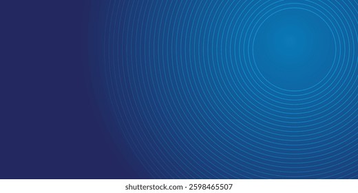 Bright blue dynamic abstract vector background with diagonal lines. 3d cover of business presentation banner for sale event night party. Fast moving soft circle wave line stripe decoration