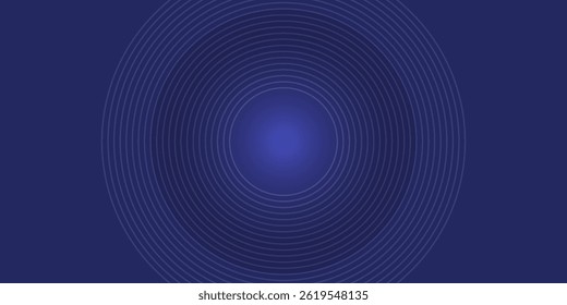 Fondo de Vector abstracto dinámico azul brillante con líneas diagonales. Cubierta 3D del Anuncio de presentación de negocios para la venta de eventos de fiesta nocturna. Decoración de rayas de línea de onda de círculo suave de movimiento rápido