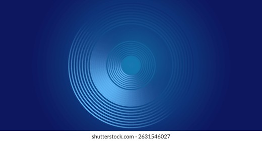 Bright blue dynamic abstract vector background with diagonal lines. 3d cover of business presentation banner for sale event night party. Fast moving soft circle wave line stripe modern