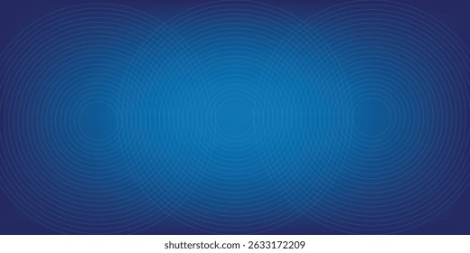 Fundo de vetor abstrato dinâmico azul brilhante com linhas diagonais. 3d capa de negócios banner apresentação para festa à noite do evento de venda. Decoração de faixa de linha de onda circular suave de movimento rápido