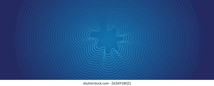 Bright blue dynamic abstract vector background with diagonal lines. business presentation banner for sale event night party. Fast moving soft circle wave line stripe decoration. Vector blue