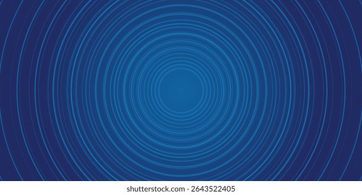 Bright blue dynamic abstract vector background with diagonal lines. 3d cover of business presentation banner for sale event night party. Fast moving soft circle wave line stripe decoration