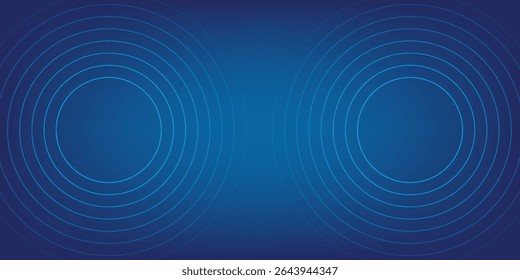 Bright blue dynamic abstract vector background with diagonal lines. 3d cover of business presentation banner for sale event night party. Fast moving soft circle wave line stripe decoration