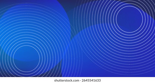 Bright blue dynamic abstract vector background with diagonal lines. 3d cover of business presentation banner for sale event night party. Fast moving soft circle wave line stripe decoration