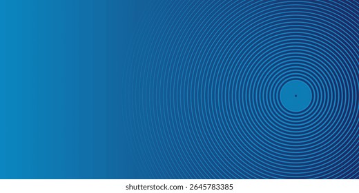 Fondo de Vector abstracto dinámico azul brillante con líneas diagonales. Cubierta 3D del Anuncio de presentación de negocios para la venta de eventos de fiesta nocturna. Decoración de rayas de línea de onda de círculo suave de movimiento rápido