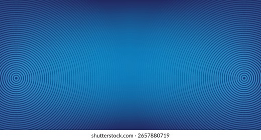 Bright blue dynamic abstract vector background with diagonal lines. 3d cover of business presentation banner for sale event night party. Fast moving soft circle wave line stripe decoration