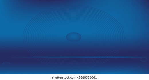 Fondo de Vector abstracto dinámico azul brillante con líneas diagonales. Cubierta 3D del Anuncio de presentación de negocios para la venta de eventos de fiesta nocturna. Vector de decoración de rayas de línea de onda de círculo suave de movimiento rápido