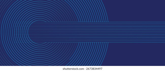 Fondo de Vector abstracto dinámico azul brillante con líneas diagonales.