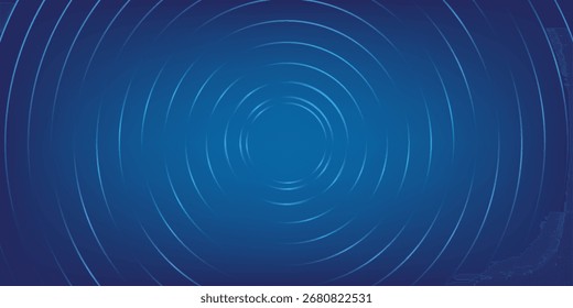 Bright blue dynamic abstract vector background with diagonal lines. 3d cover of business presentation banner for sale event night party. Fast moving soft circle wave line stripe decoration