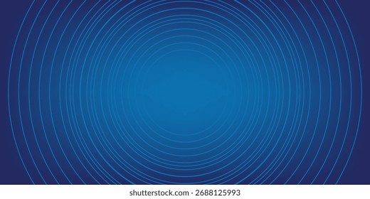 Fundo de vetor abstrato dinâmico azul brilhante com linhas diagonais. 3d capa de negócios banner apresentação para festa à noite do evento de venda. Decoração de faixa de linha de onda circular suave de movimento rápido