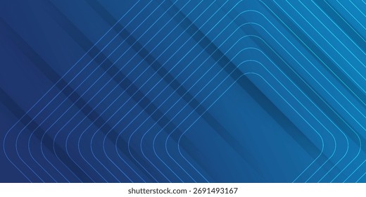 Bright blue dynamic abstract vector background with diagonal lines. 3d cover of business presentation banner for sale event night party. vector illustration