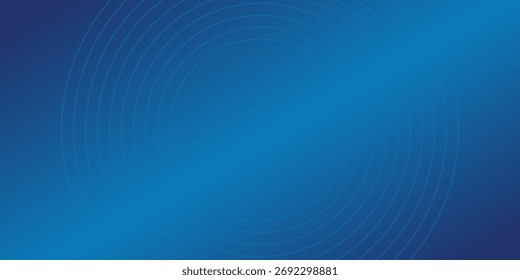 Fondo de Vector abstracto dinámico azul brillante con líneas diagonales. Cubierta 3D del Anuncio de presentación de negocios para la venta de eventos de fiesta nocturna. Decoración de rayas de línea de onda de círculo suave de movimiento rápido