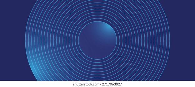 Bright blue dynamic abstract vector background with diagonal lines. 3d cover of business presentation banner for sale event night party. Fast moving soft circle wave line stripe decoration