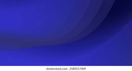 Bright  blue dynamic fluid abstract vector background. Curved wavy moves shapes. Gradient classic color. 3d cover of business presentation banner for sale event night party.