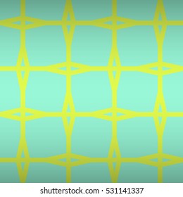 Bright blue fancy seamless pattern background in assyrian style. Contemporary decor. Colorful, symmetrical design for textile, fabric, ads or other purpose.