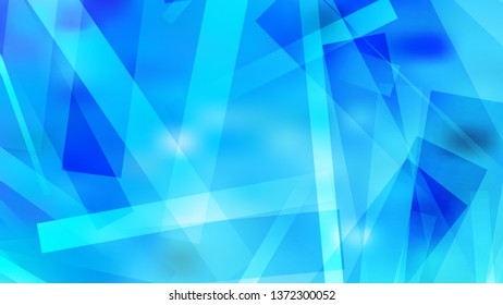 Bright Blue Geometric Abstract Background