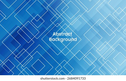 Fundo geométrico técnico abstrato dos quadrados brilhantes brilhantes azuis brilhantes. Design vetorial