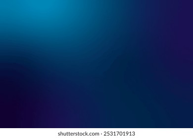 Bright Blue Gradient Blurry Background. Abstract Business Wallpaper. Vector Illustration