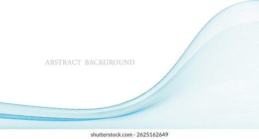 Bright Blue Gradient Flow Abstract Background with Smooth Digital Waves
