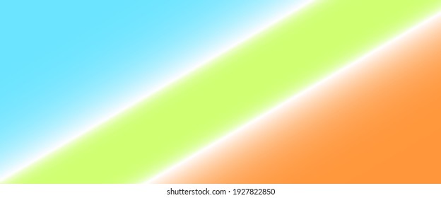 hellblauer, grüner und orangefarbener Vektorgrafik-Hintergrund