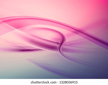Bright blue and green vector modern futuristic background with abstract waves and gradient