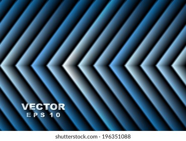 Bright blue hi-tech arrows vector design