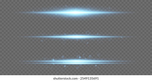 Bright blue laser beams of light.Christmas dust.Glowing abstract sparkling background.