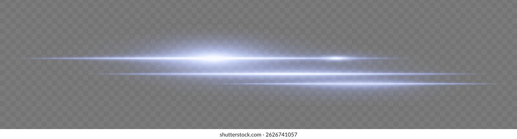 Bright blue light streaks with soft glow and transparency. Ideal for motion effects, futuristic transitions, fast movement highlights, light speed simulation and digital design elements.