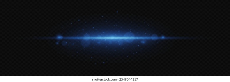 Efeito de linha azul brilhante, brilho mágico de partículas de explosão.