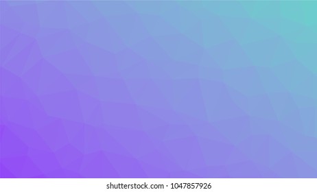 Bright blue low polygonal crystal background. Triangular polygon  pattern. Low poly vector illustration. Low polygonal backdrop