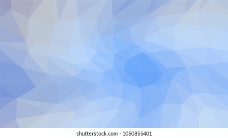 Bright blue low polygonal crystal background. Triangular polygon  pattern. Low poly vector illustration. Low polygonal backdrop