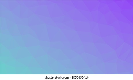 Bright blue low polygonal crystal background. Triangular polygon  pattern. Low poly vector illustration. Low polygonal backdrop