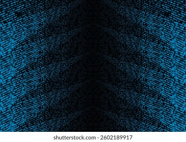 Bright blue minimal dotted arrows abstract futuristic tech background. Vector design