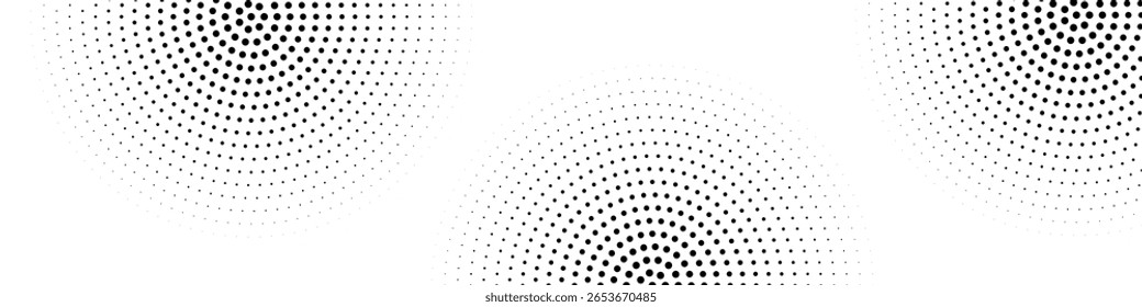 Fondo abstracto de líneas punteadas mínimas azules brillantes. Concepto geométrico de diseño de Vector