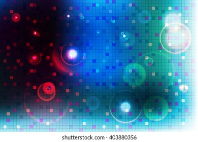 Bright blue mosaic color illustration. Vector. For design, presentation, wallpaper