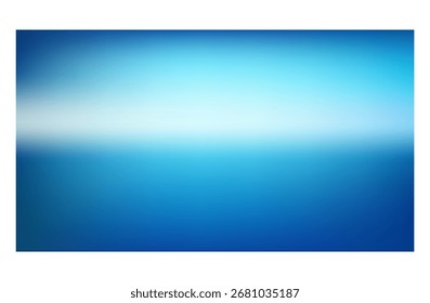 Fundo de gradiente abstrato azul brilhante do oceano com transição de cor da água tropical