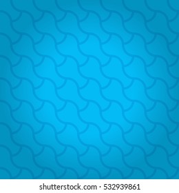 Bright blue ornamental seamless pattern background in alien style. Simple medley repeatable backdrop. Colored, contrast design for fabric, banner, ads or other purpose. Classic design.