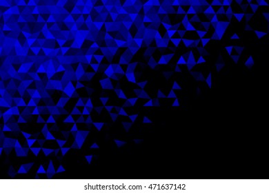 Bright blue polygon banner. Vector illustration. For the design of websites, presentations, business brochures.
