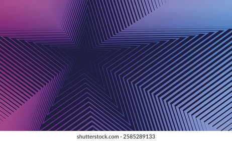 Bright blue purple abstract neon arrows tech sci-fi abstract background